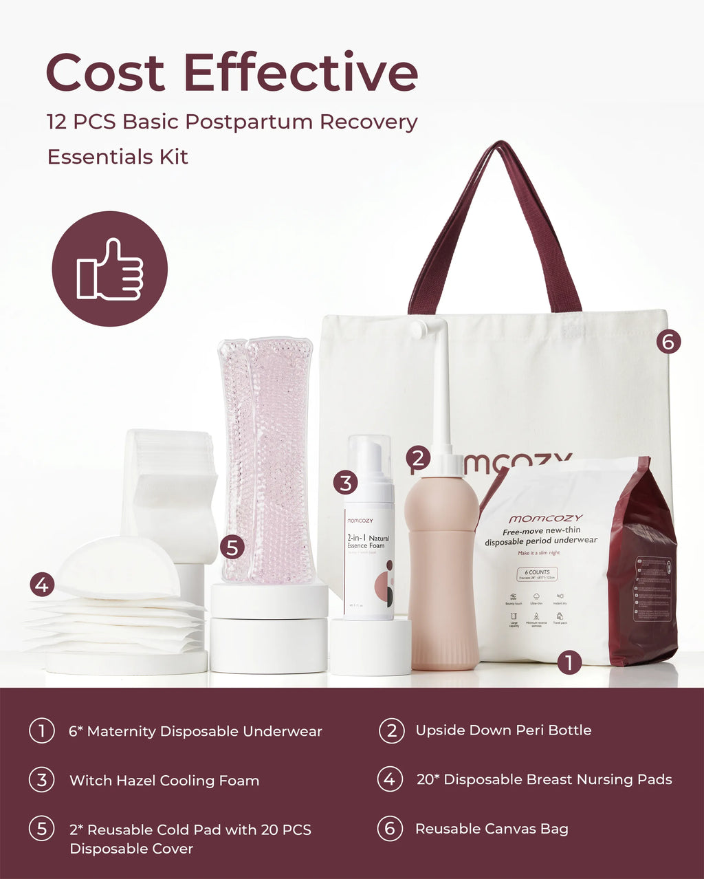 Momcozy Postpartum Recovery Essentials Kit