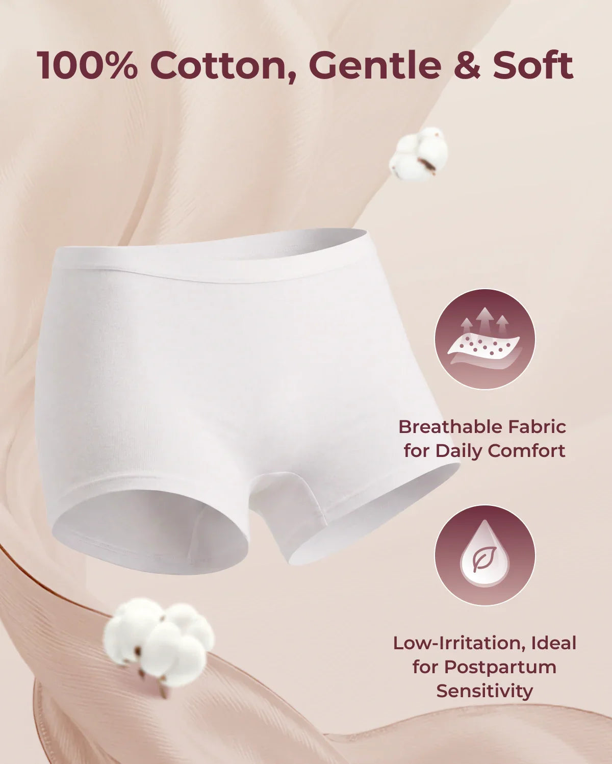 Disposable Postpartum Boyshort Underwear