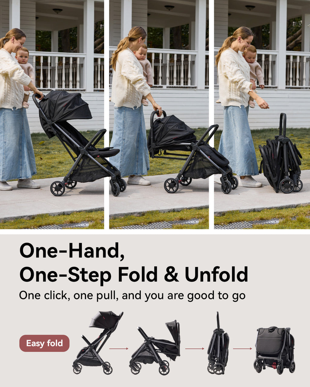 Momcozy ClickGo Lightweight Stroller