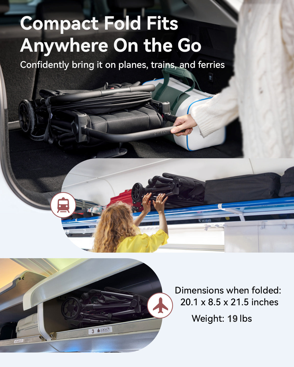 Momcozy ClickGo Lightweight Stroller