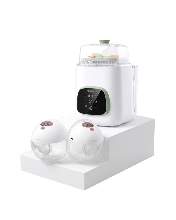 M5 Smart Wearable Breast Pump & KleanPal Pro Baby Bottle Washer and Sterilizer Bundle