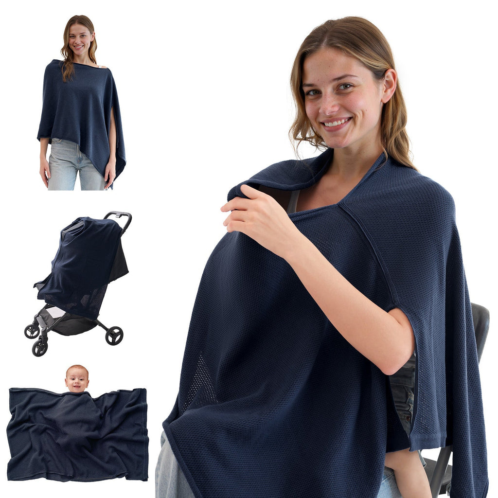 Momcozy Nursing Cover - Soft, Breathable, Multi-Use Privacy Poncho