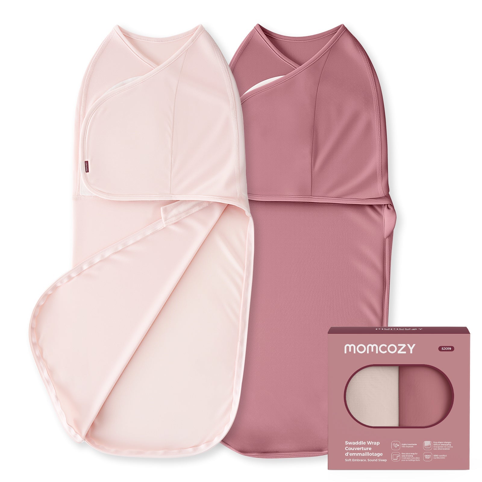 Baby Sleep Sack 1.5 TOG & Easy Swaddle Wrap For 0-3M Bundle