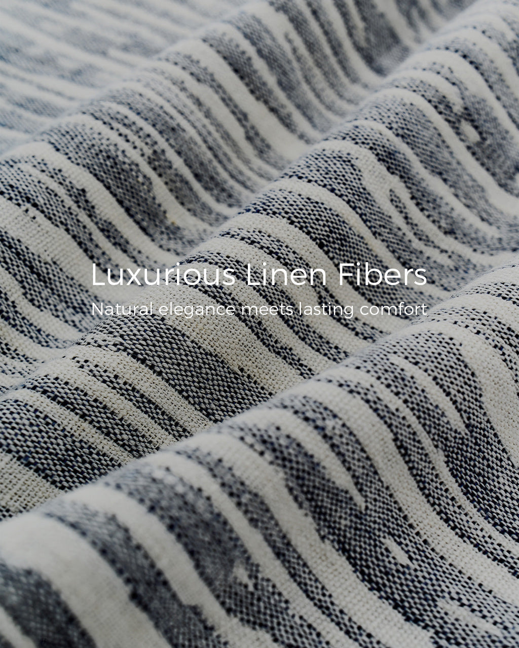 Momcozy baby carrier close-up, featuring luxurious linen fibers, striped texture, and natural elegance.