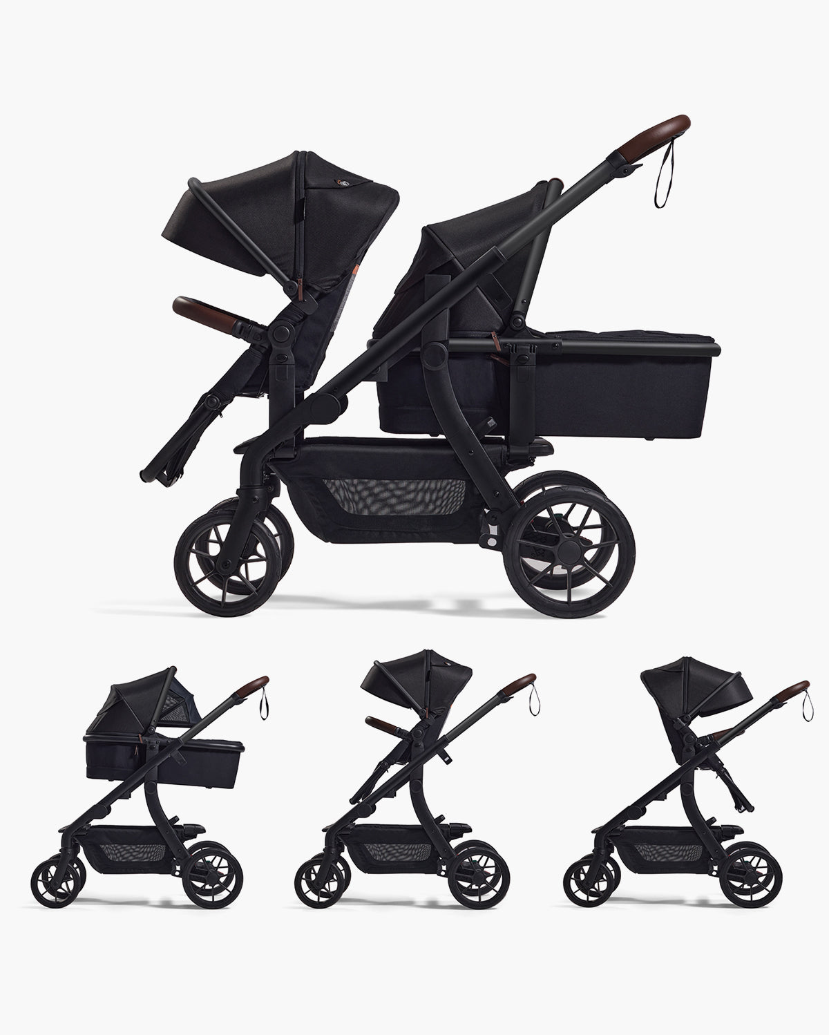 Outing Bundle: Momcozy ChangeGo Baby Stroller & Stroller Organizer with Cup Holders