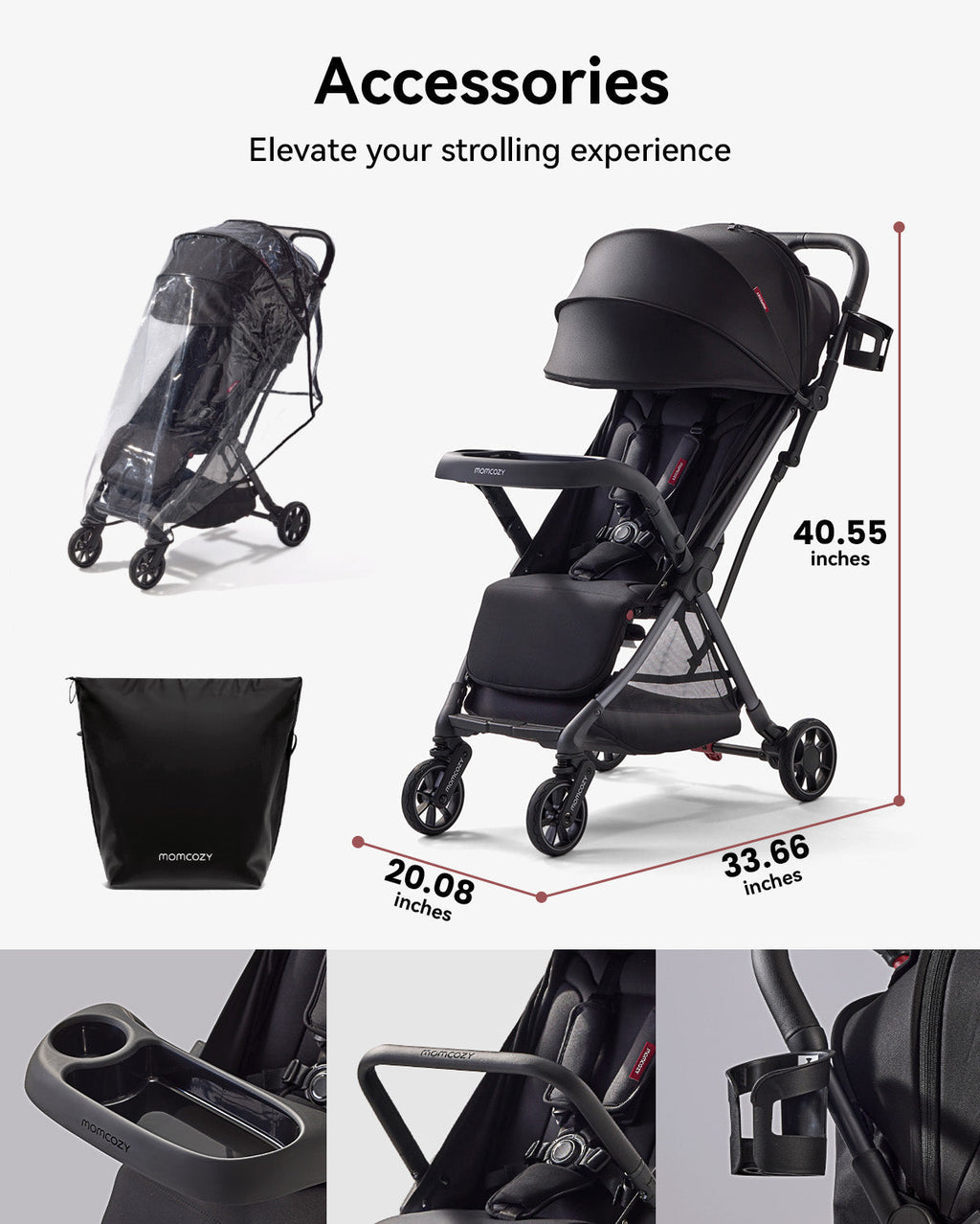 Momcozy ClickGo Lightweight Stroller