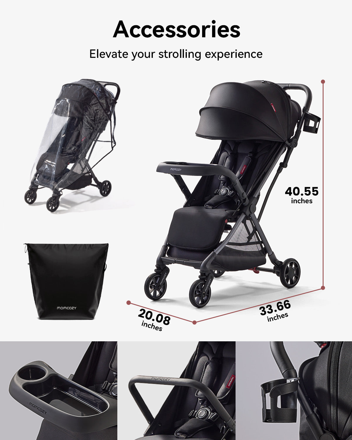 Momcozy ClickGo Lightweight Stroller