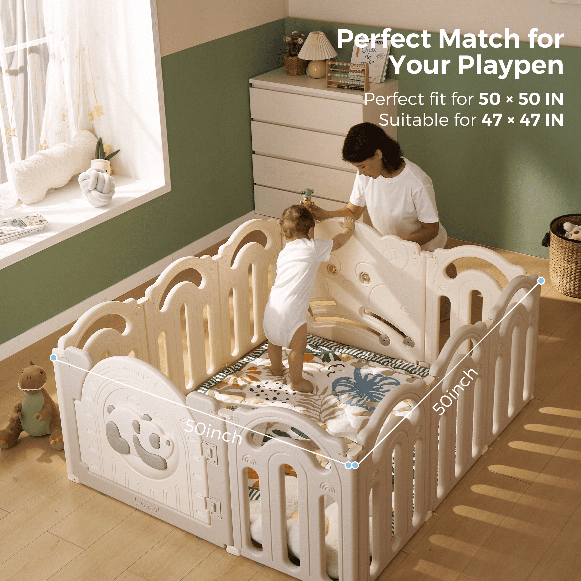 Baby Portable Playmat - Green Forest