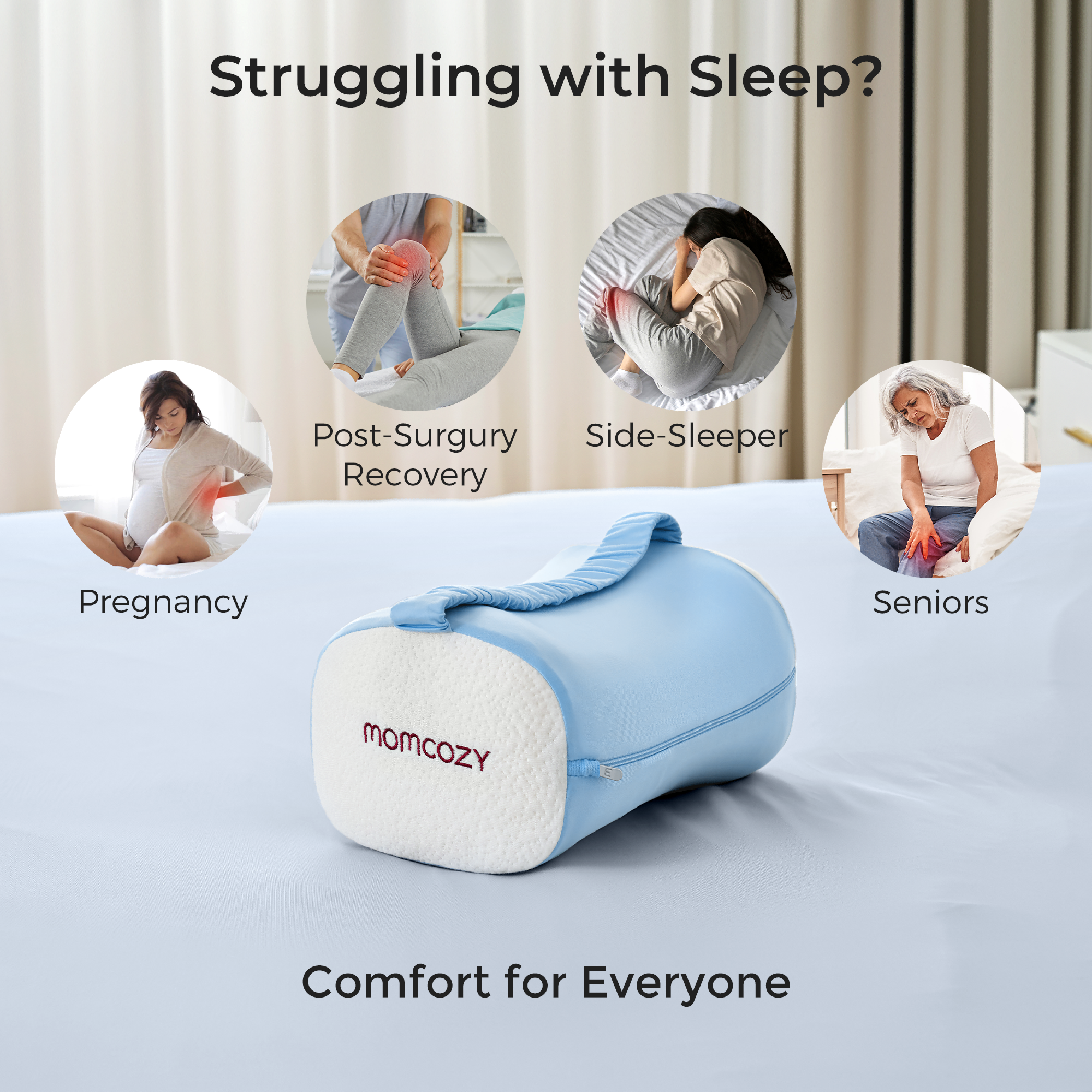 Momcozy Pregnancy Knee Pillow