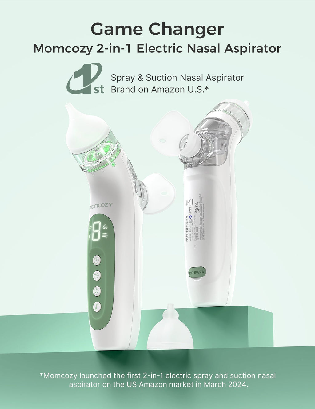 WeeSnug Newborn Carrier & BreezyClear 2-in-1 Nasal Aspirator Bundle