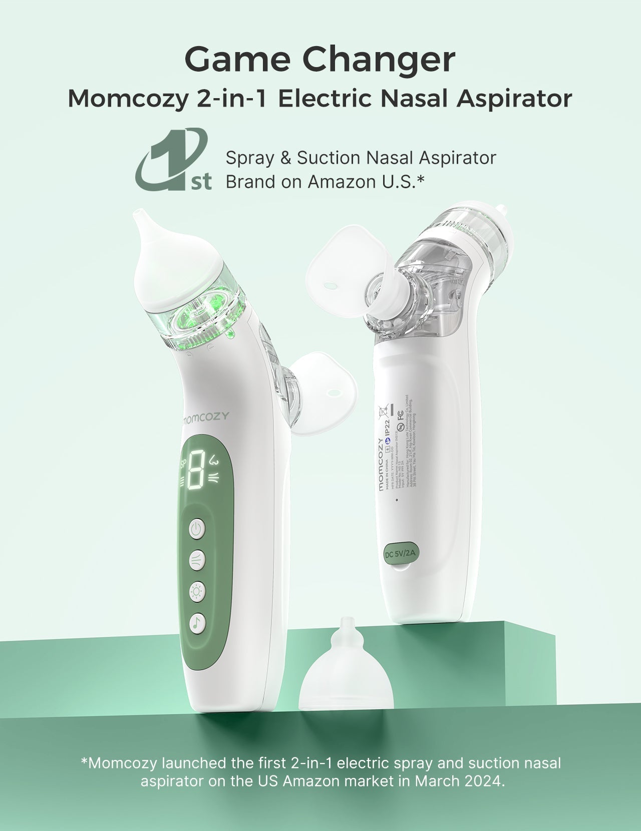 WeeSnug Newborn Carrier & BreezyClear 2-in-1 Nasal Aspirator Bundle