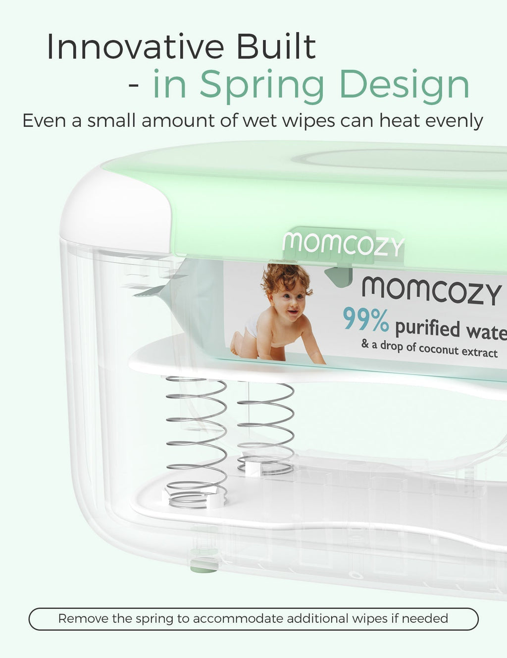 New Large Capacity Baby Wipe Warmer Compatible with 60-80pcs