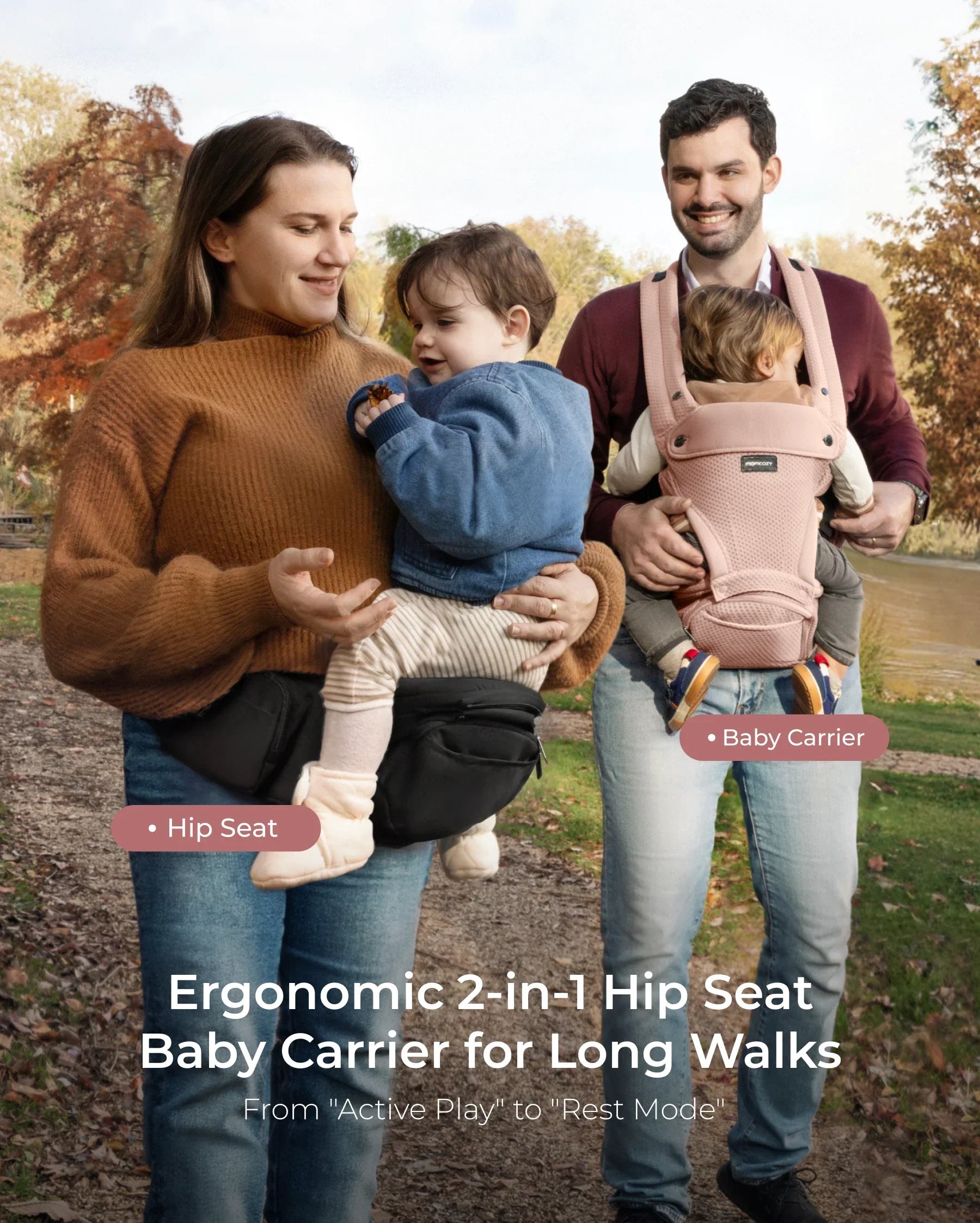 2-In-1 Hip Seat Baby Carrier