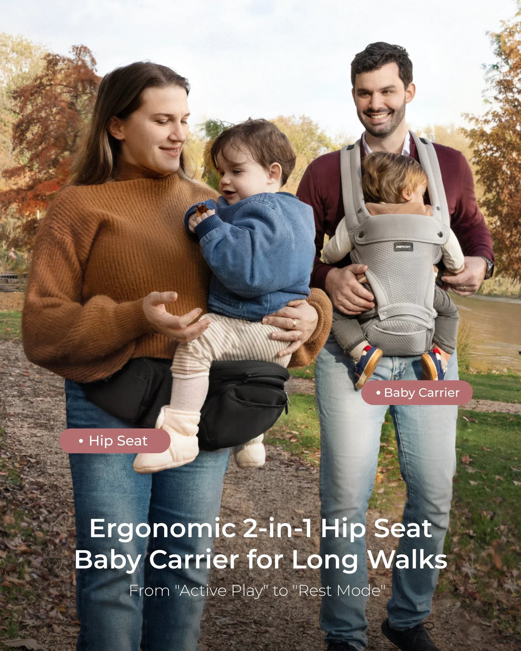 2-In-1 Hip Seat Baby Carrier