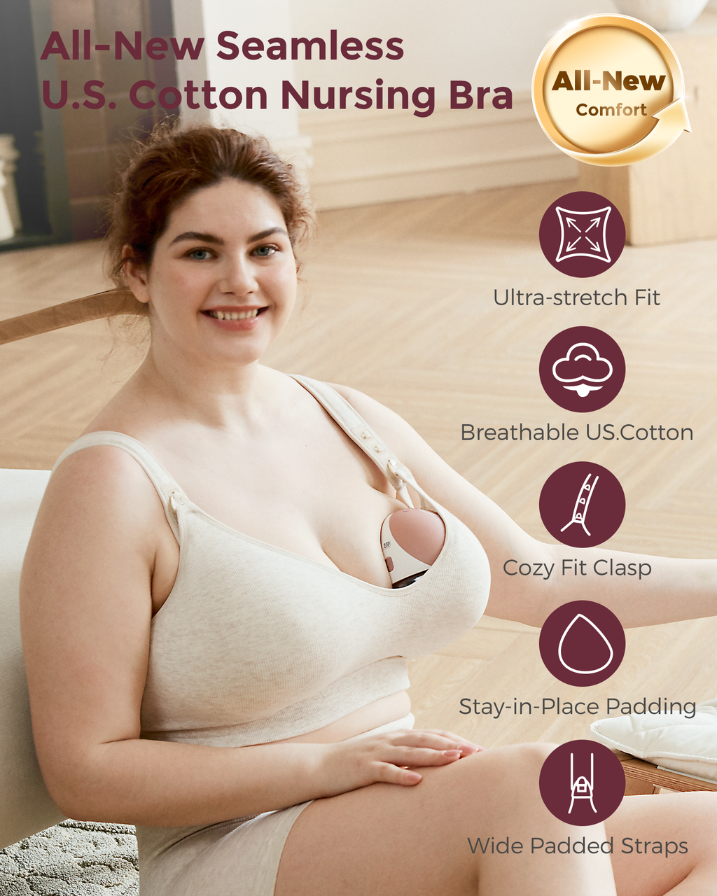 Busty Cotton Nursing Bras – US