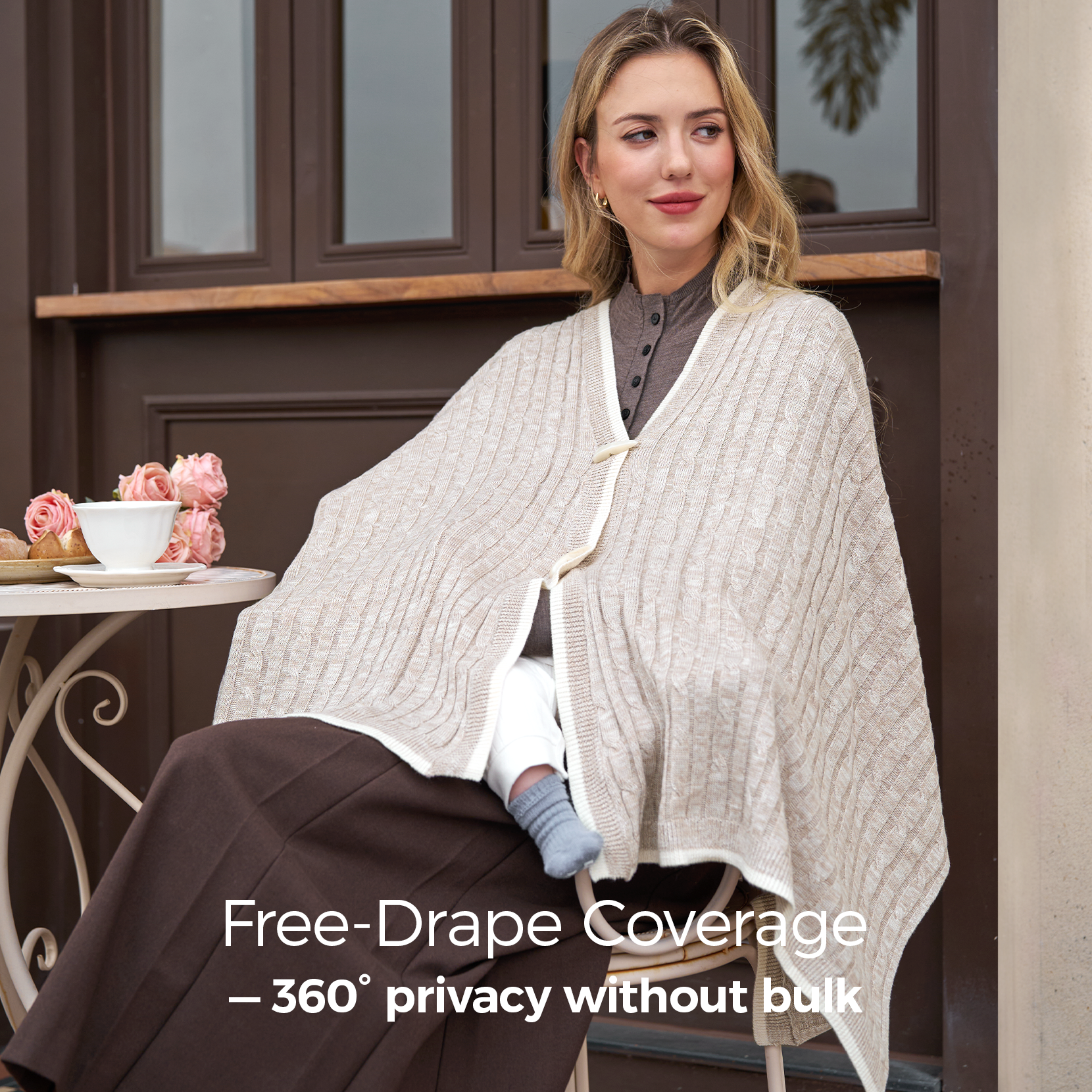 Momcozy Soft Knitted Blend Nursing Cover