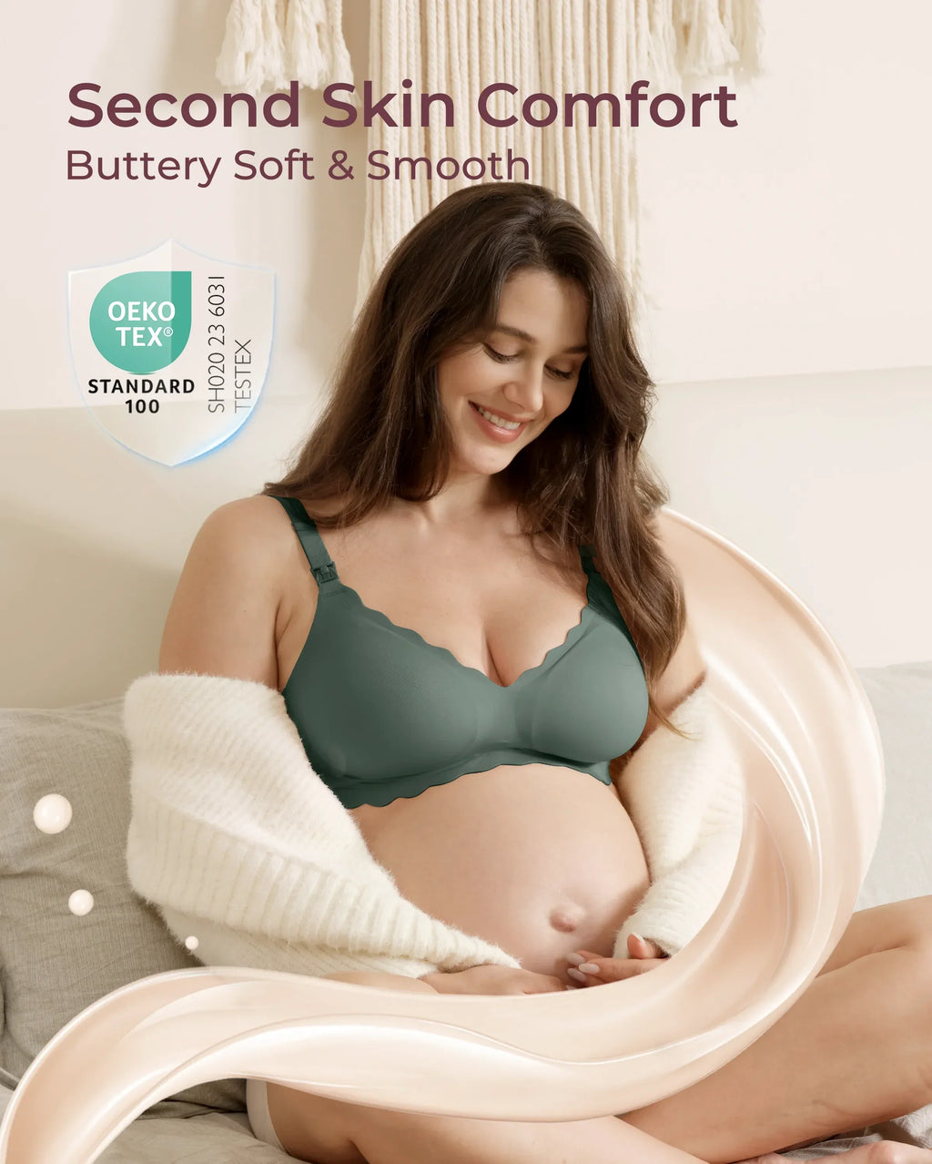 Jelly Strip Seamless Nursing Bra YN46