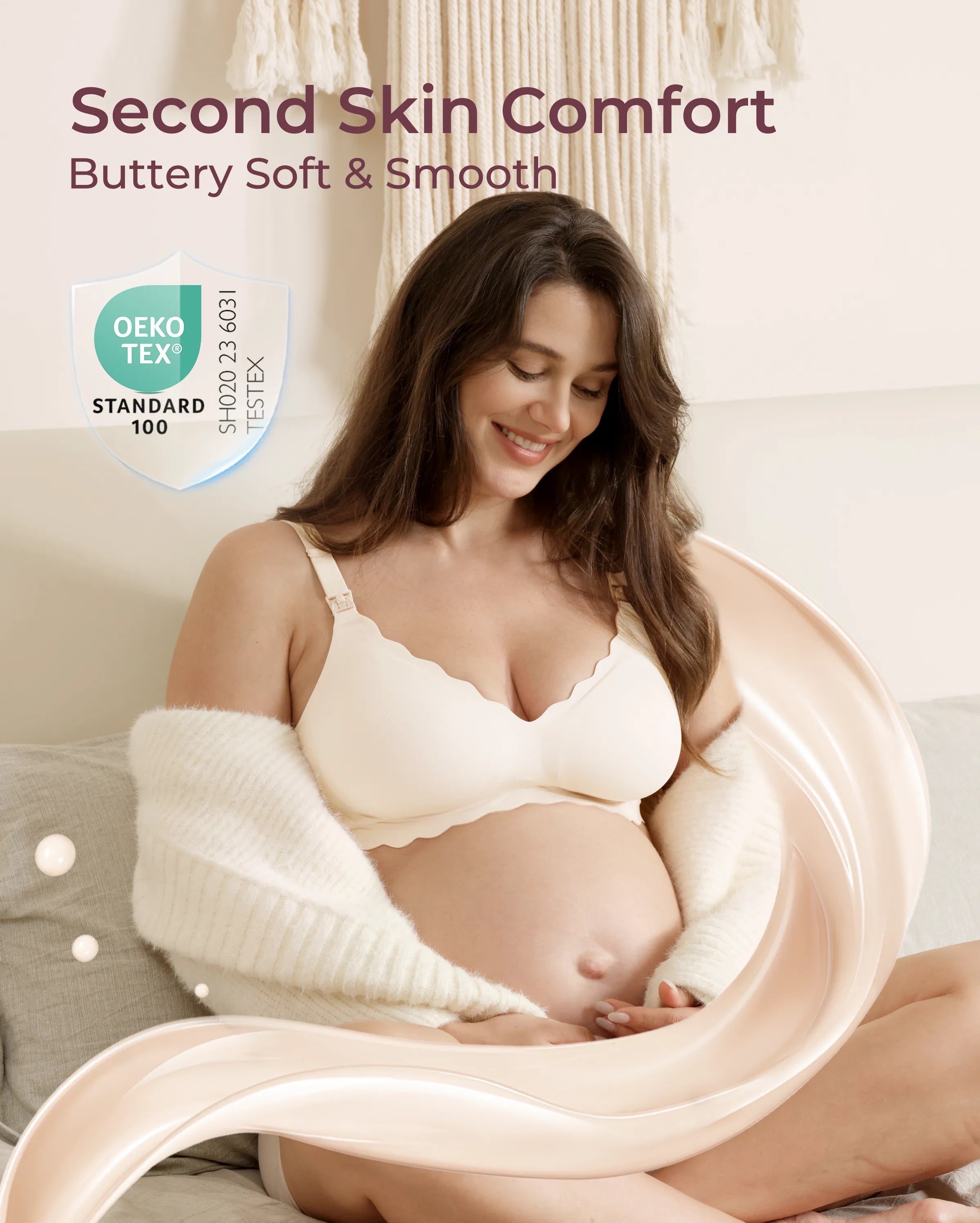 Jelly Strip Seamless Nursing Bra YN46