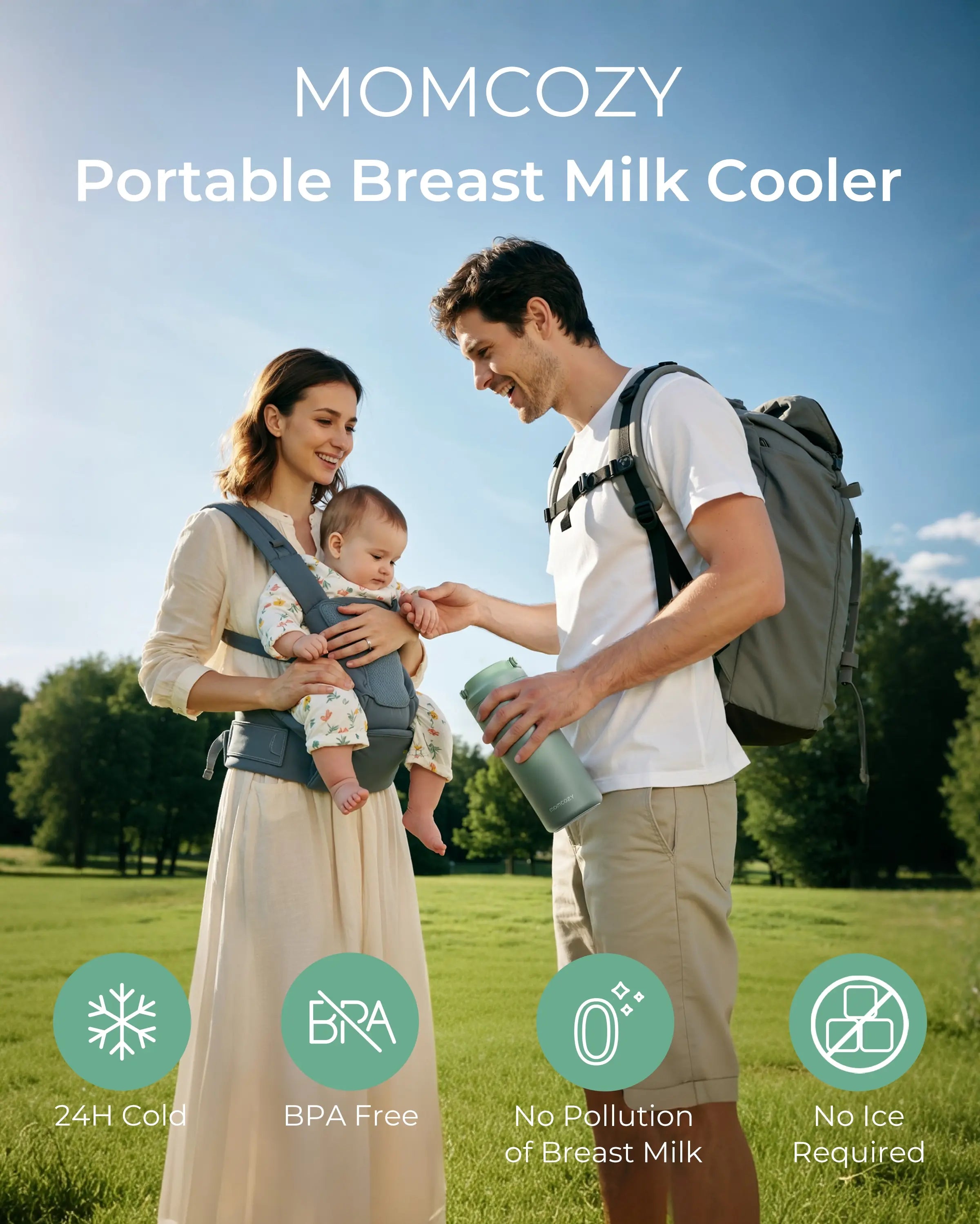 Portable Baby Bottle Cooler for Outdoor - 12oz