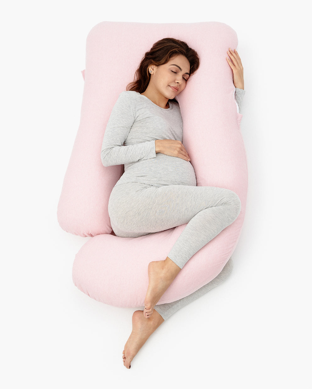 Huggable - U Shaped Cotton Maternity Body Pillow
