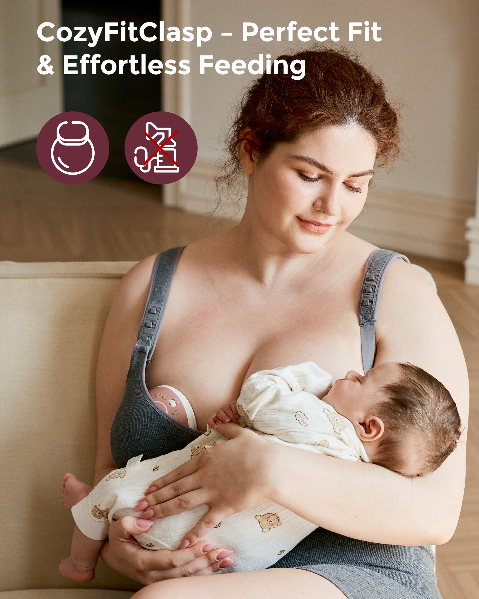 Momcozy Busty Cotton Nursing Bras