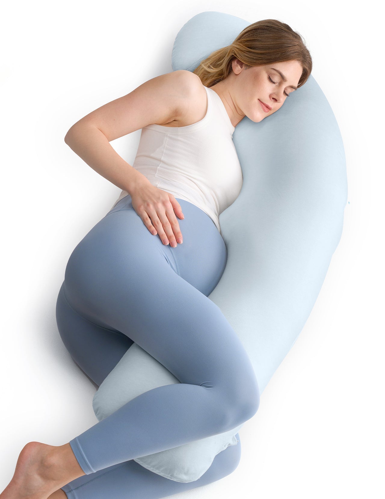 J Shaped Maternity Body Pillow