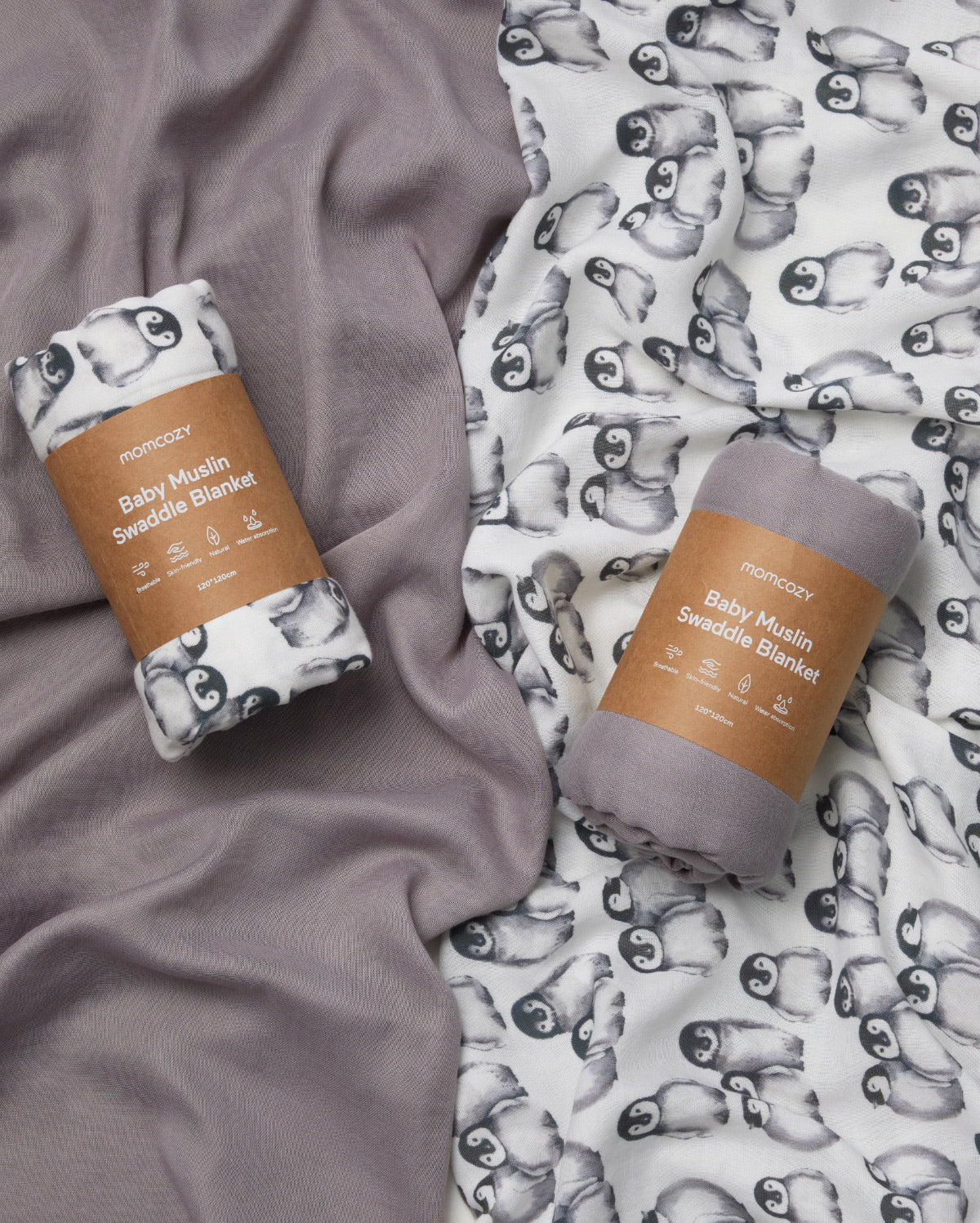 Momcozy Softness Upgrade Muslin Swaddle Blankets