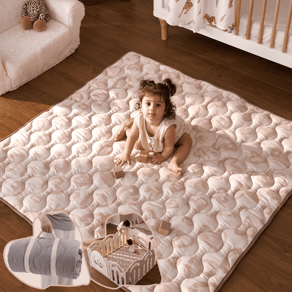 Baby Portable Playmat - Leopard Brown