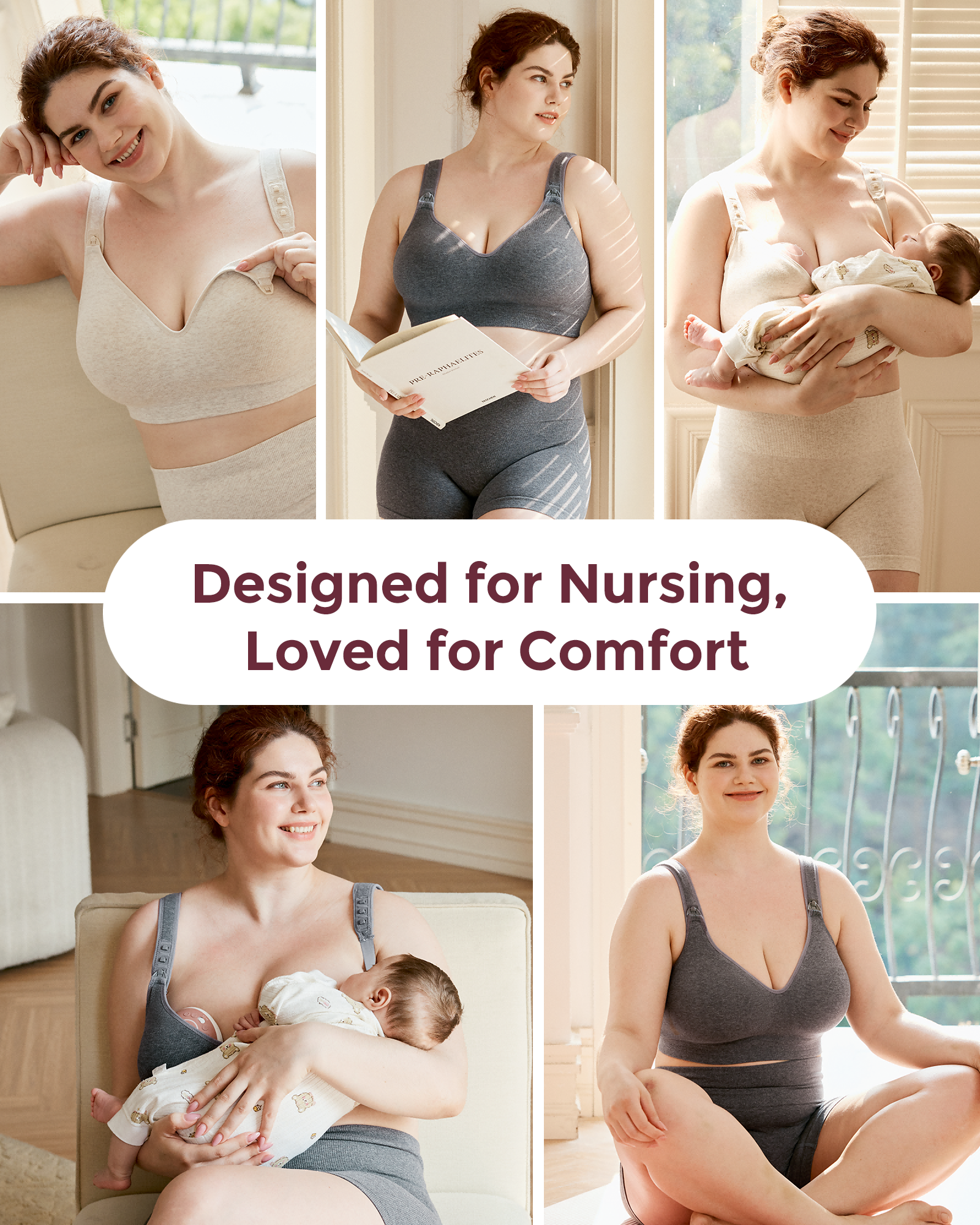 Momcozy Busty Cotton Nursing Bras