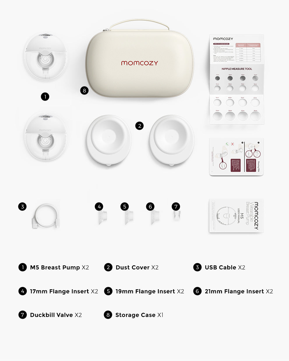 All-in-one M5 Wearable Breast Pump - US