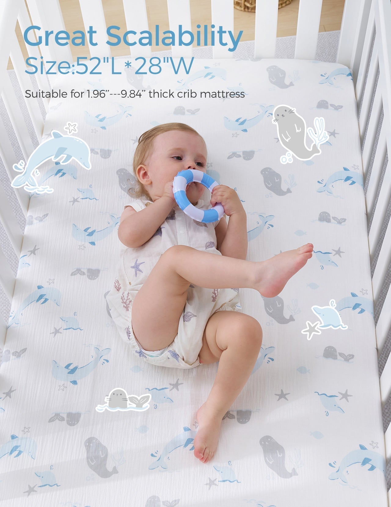 Momcozy Baby Fitted Crib Sheet