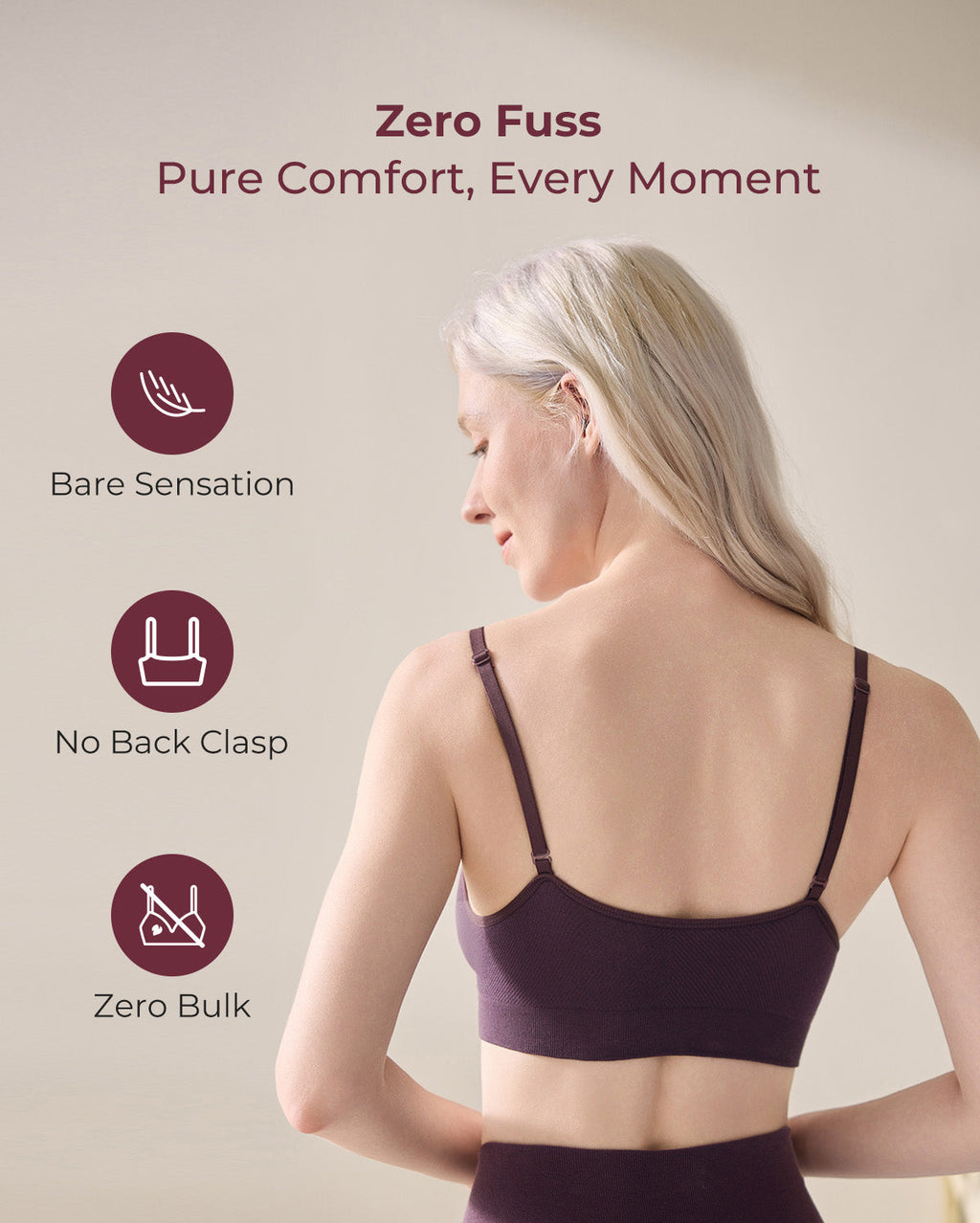 Momcozy Seamless Sleep Bra - Wireless, Stretchy & Soft