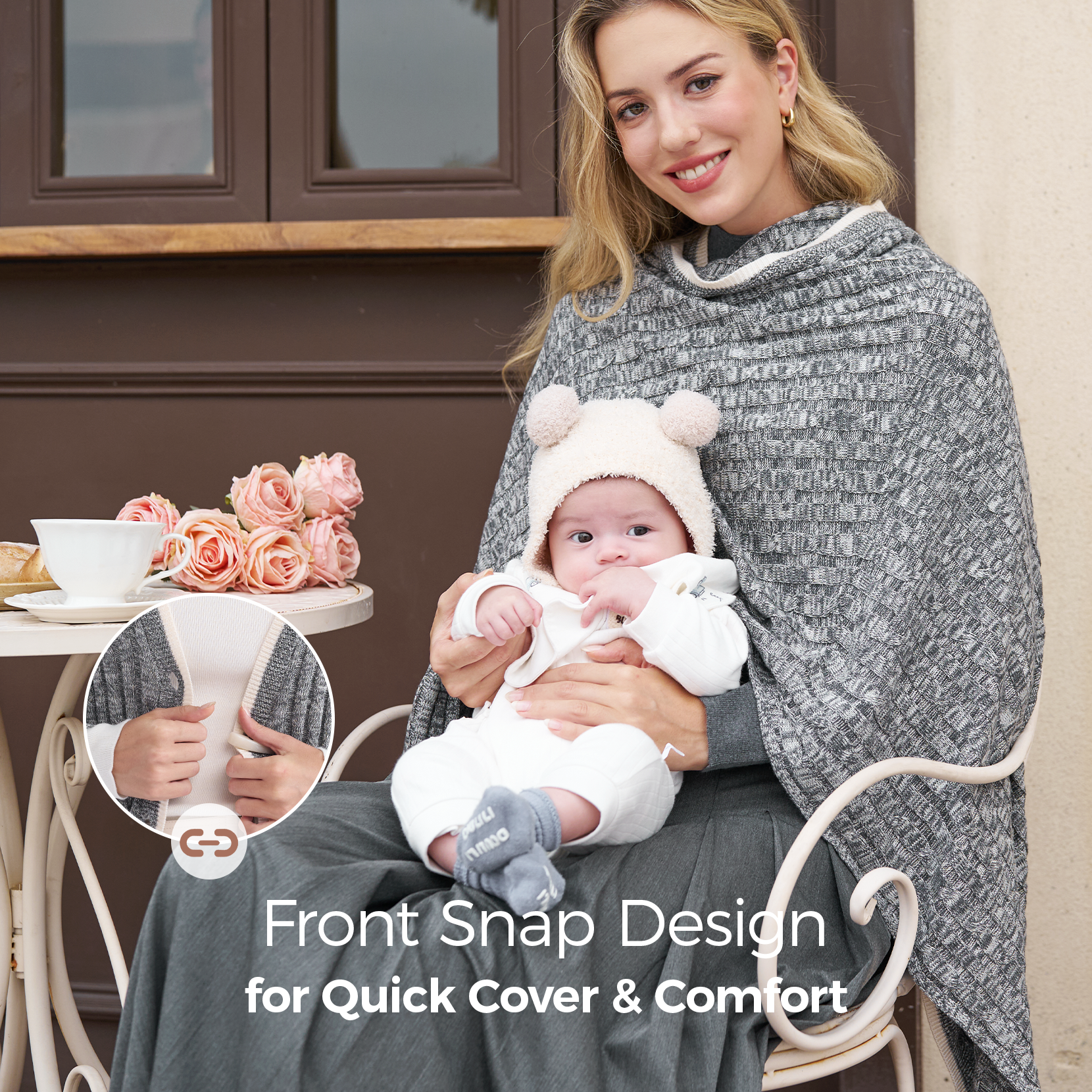 Momcozy Soft Knitted Blend Nursing Cover