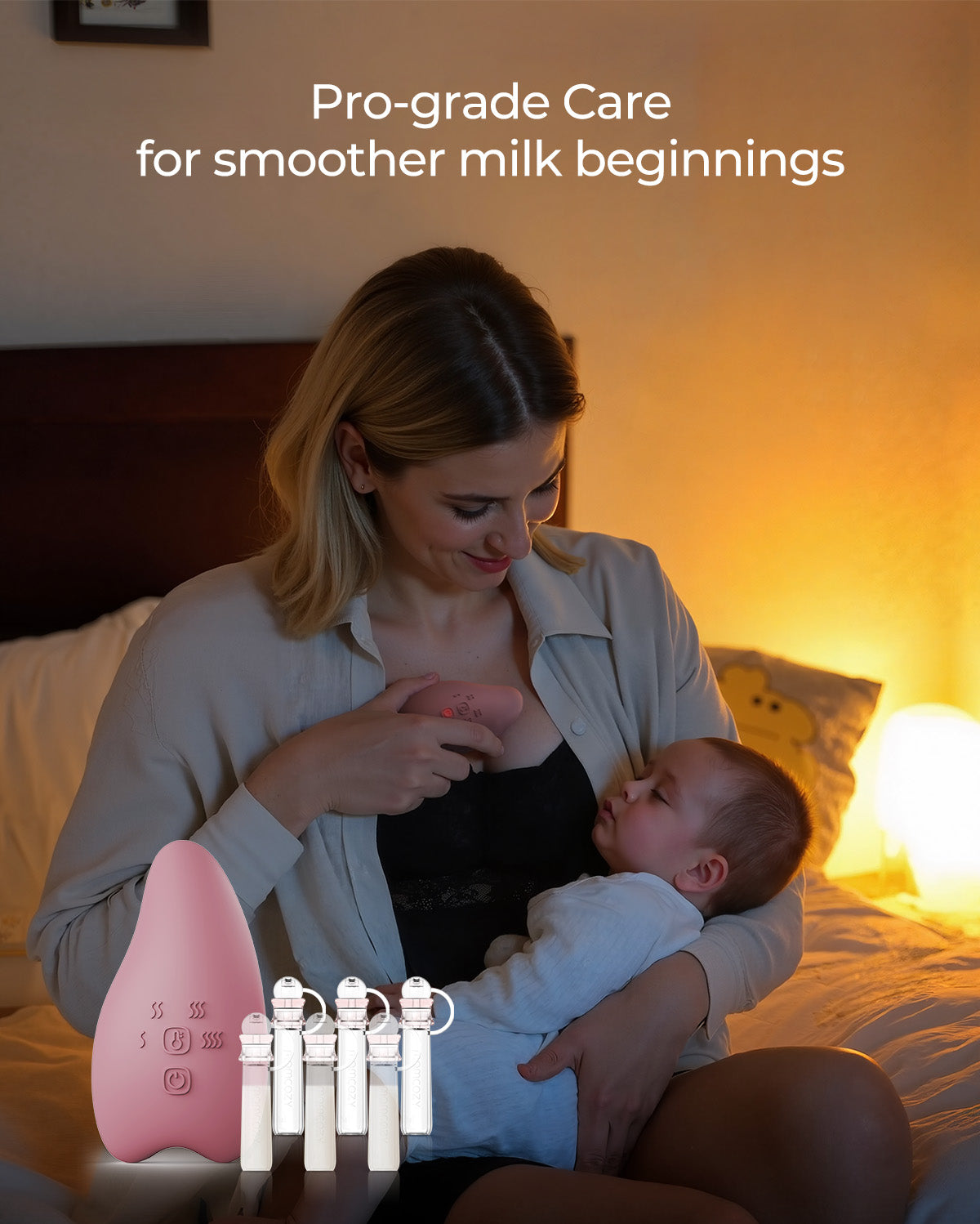 Professional Breastfeeding Bundle: Lactation Massager & Colostrum Milk Collector