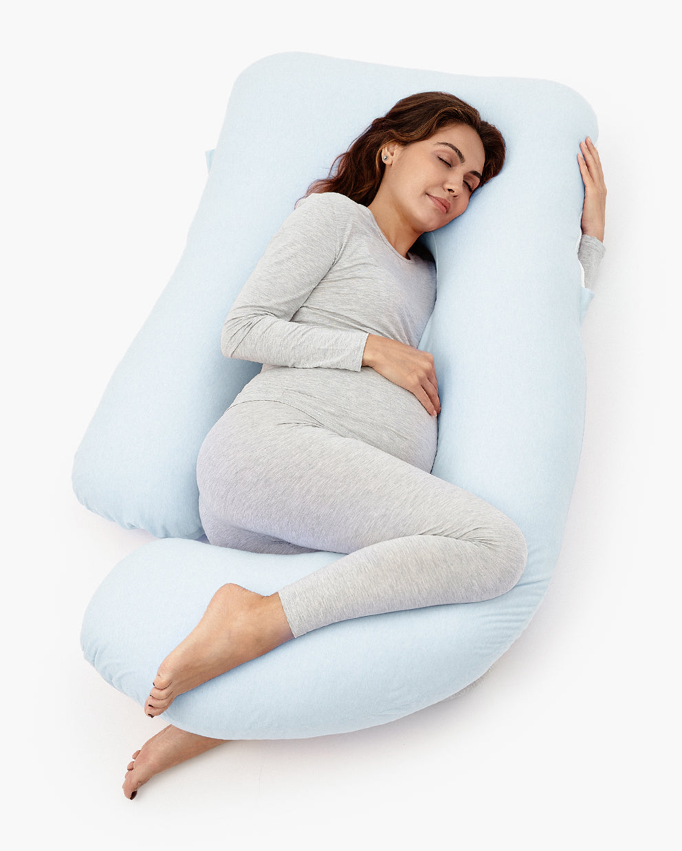 Huggable - U Shaped Cotton Maternity Body Pillow