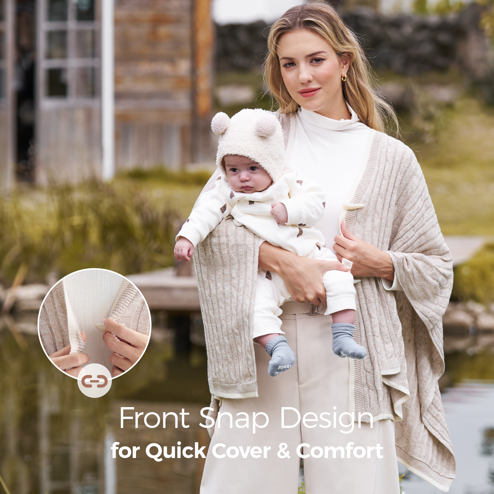 Momcozy Soft Knitted Blend Nursing Cover