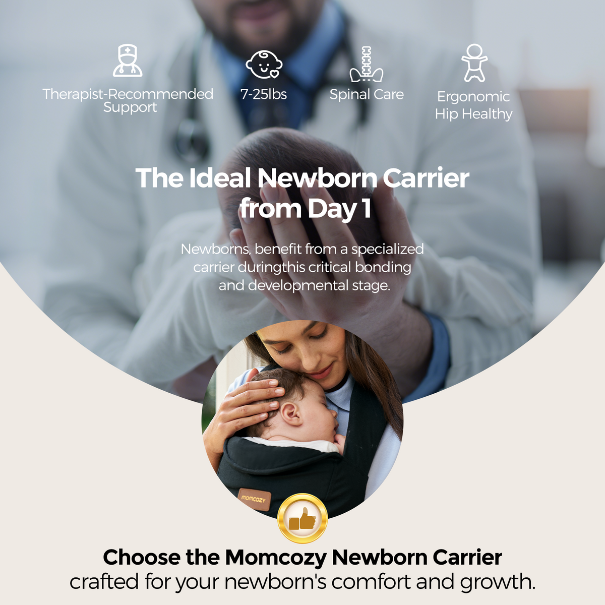Newborn Baby Carrier & KleanPal Pro Bottle Washer Bundle