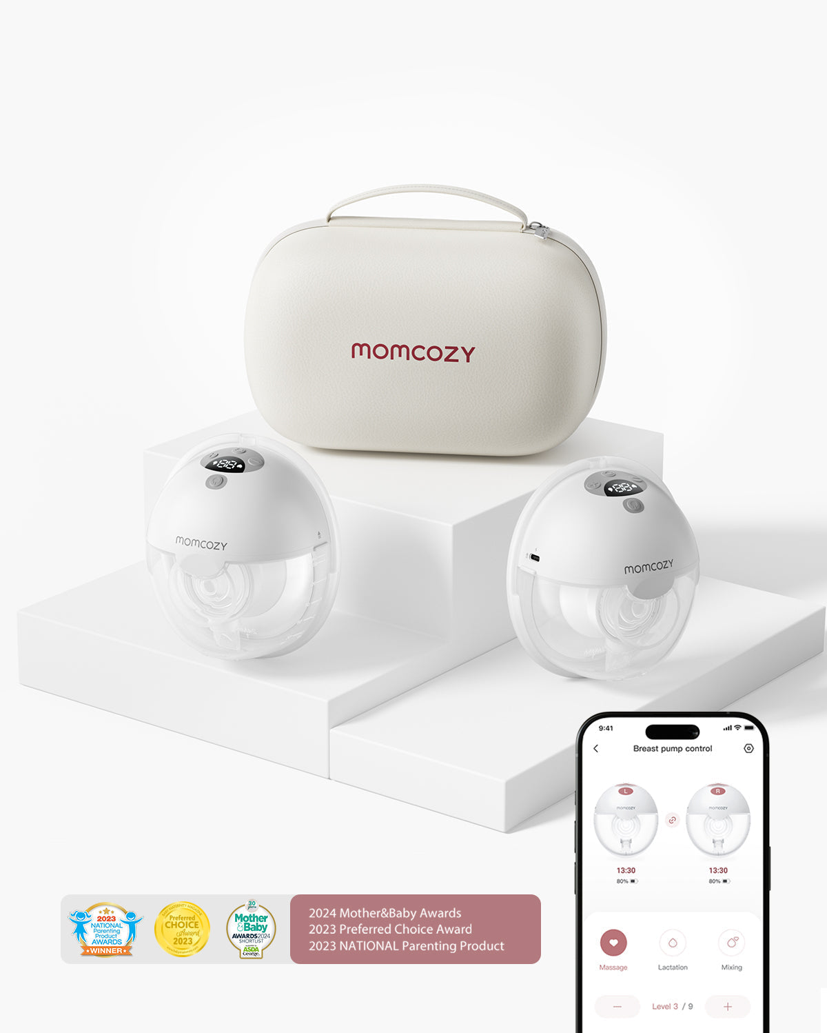 M5 Smart Wearable Breast Pump & KleanPal Pro Baby Bottle Washer and Sterilizer Bundle