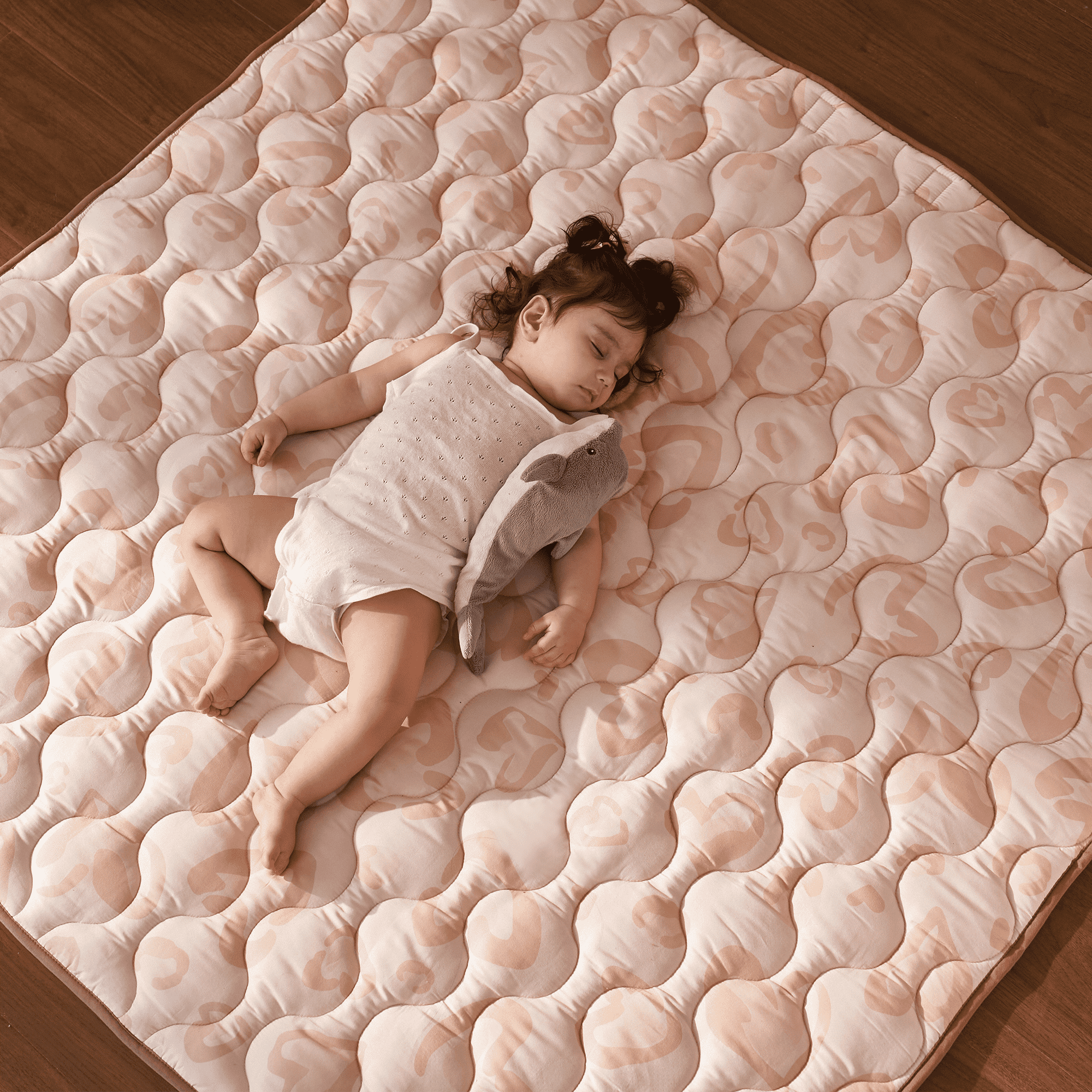 Baby Portable Playmat - Leopard Brown