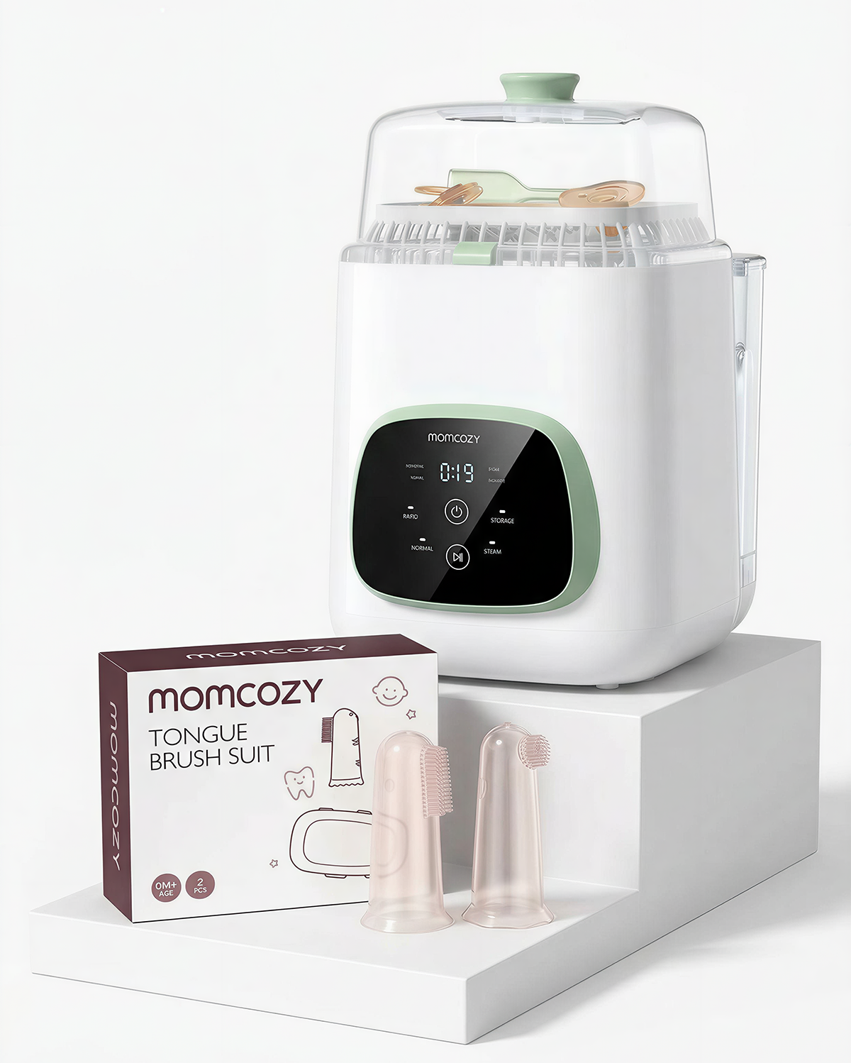 Feeding & Oral Care Bundle: KleanPal Pro Bottle Washer and Finger Toothbrush Set