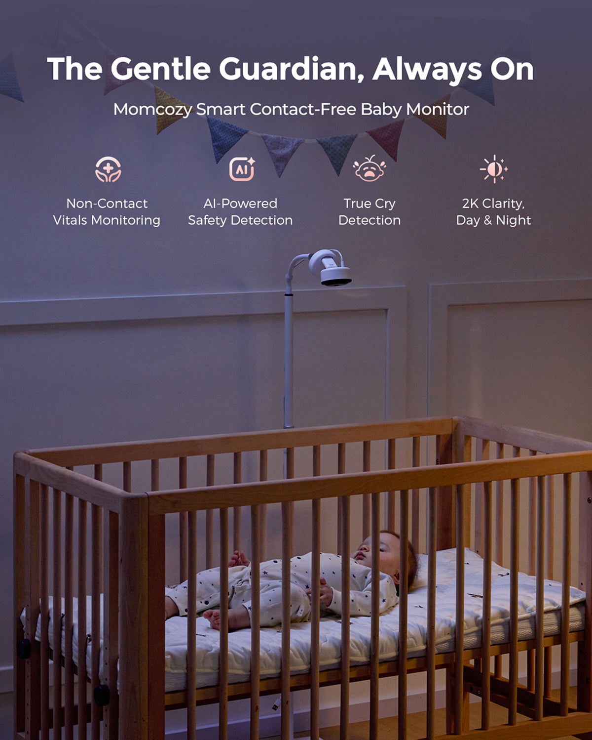 Momcozy Contact-Free Smart Baby Monitor (BM08)