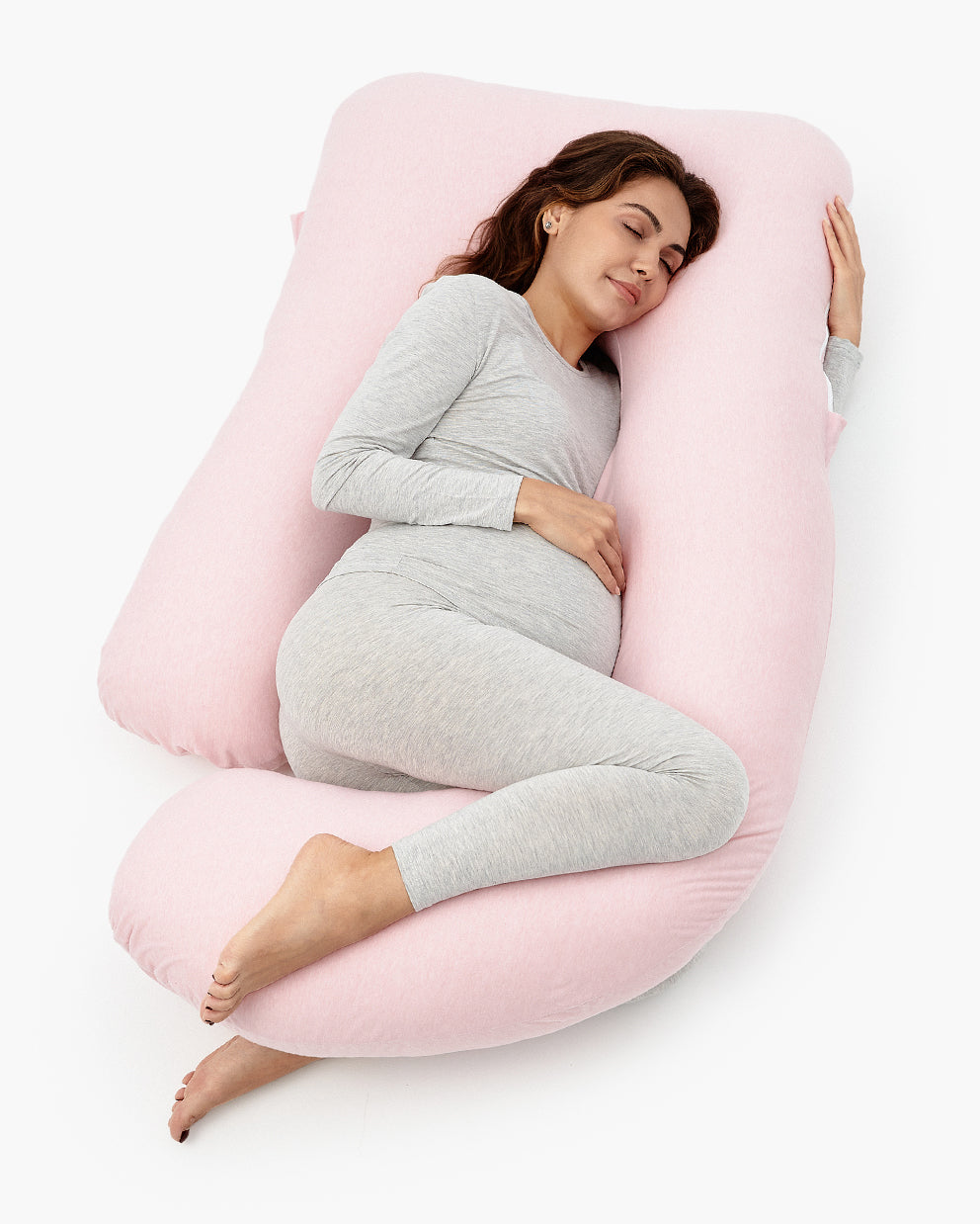 Huggable - U Shaped Cotton Maternity Body Pillow