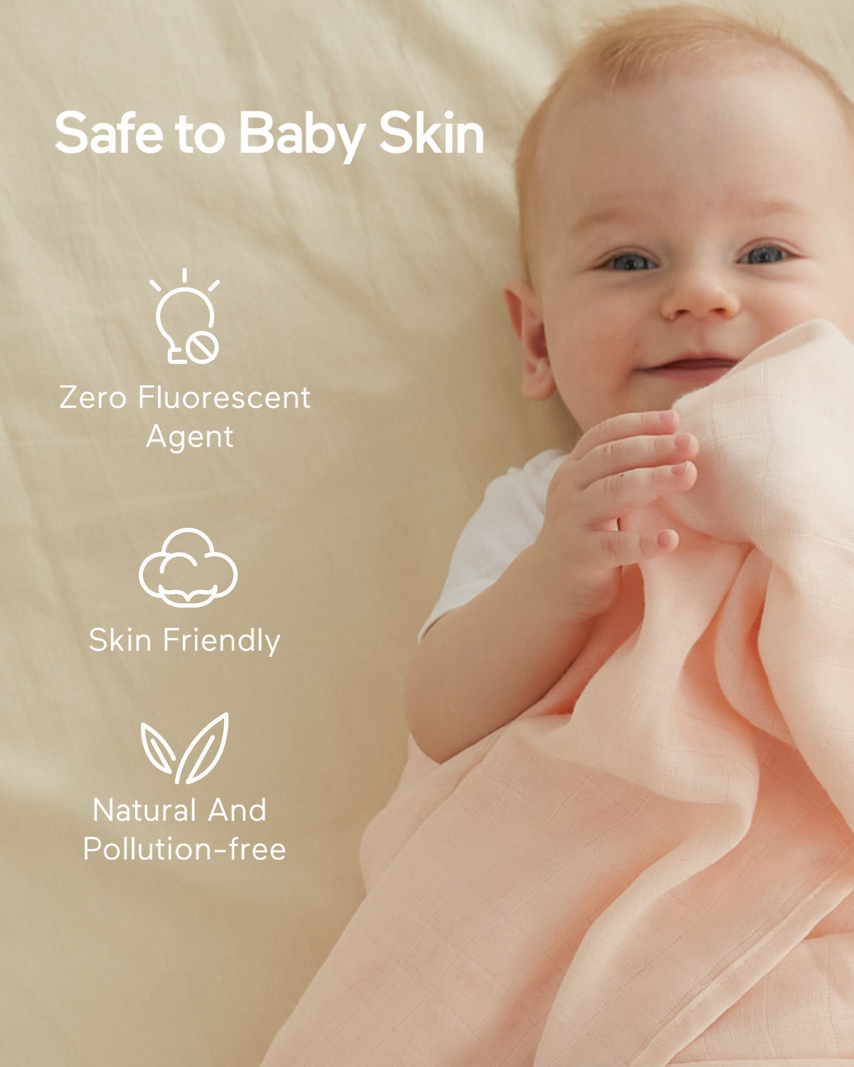 Momcozy Softness Swaddle Blankets - Heart Flower (4 Pack)