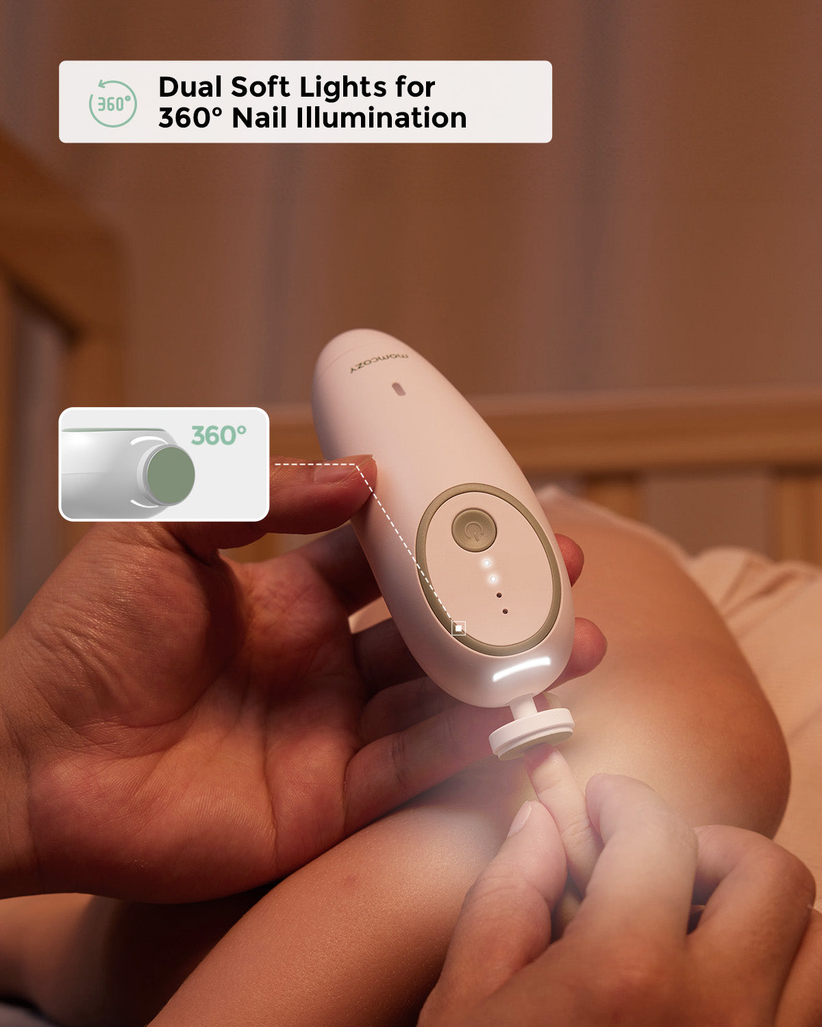 Momcozy Electric Baby Nail File - Low Noise