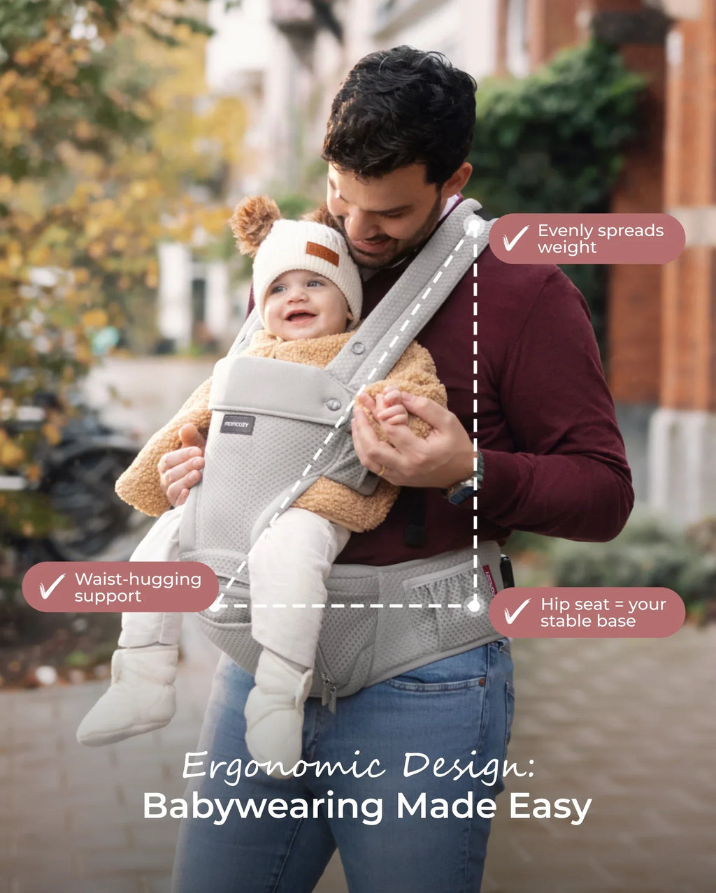 2-In-1 Hip Seat Baby Carrier