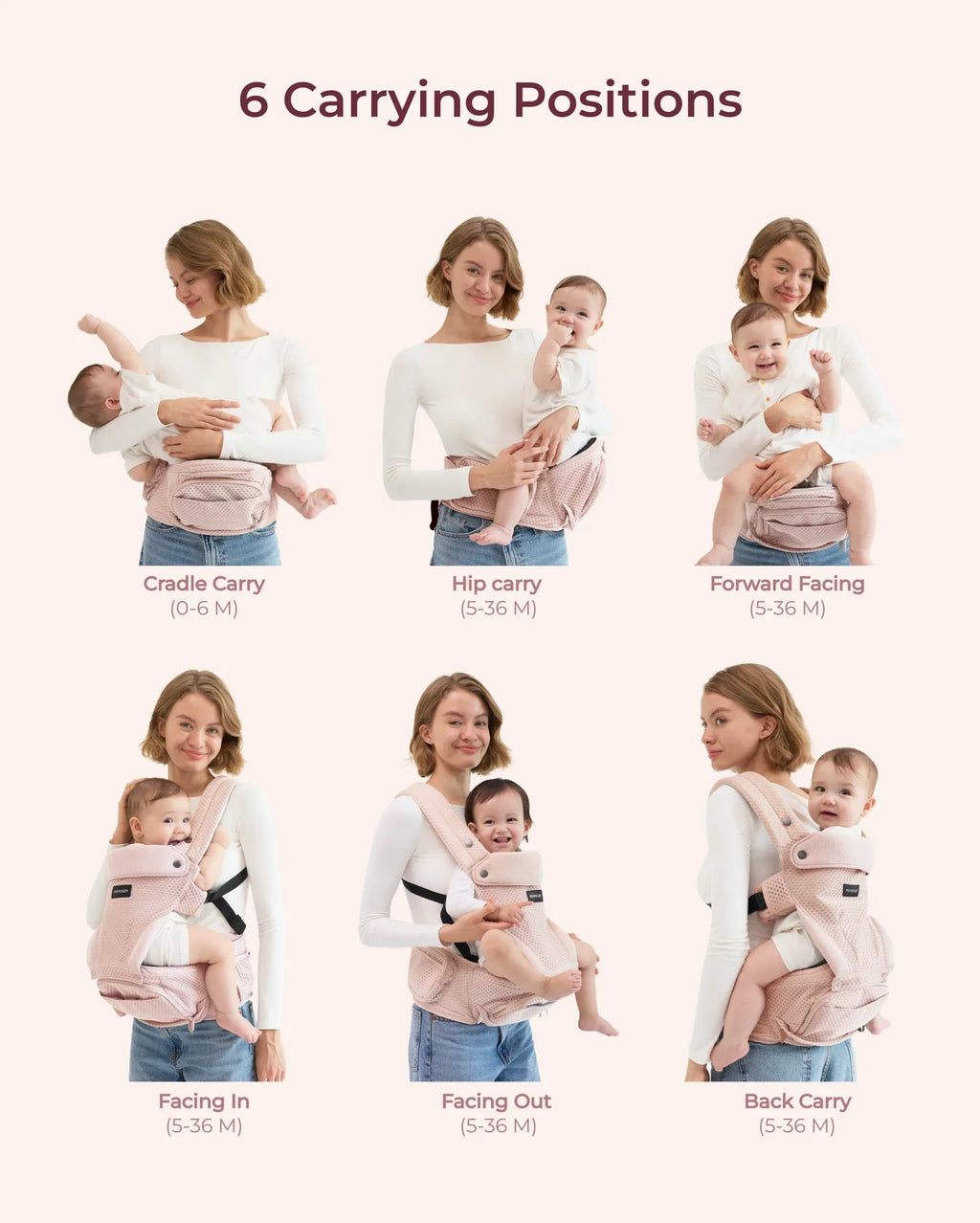 2-In-1 Hip Seat Baby Carrier
