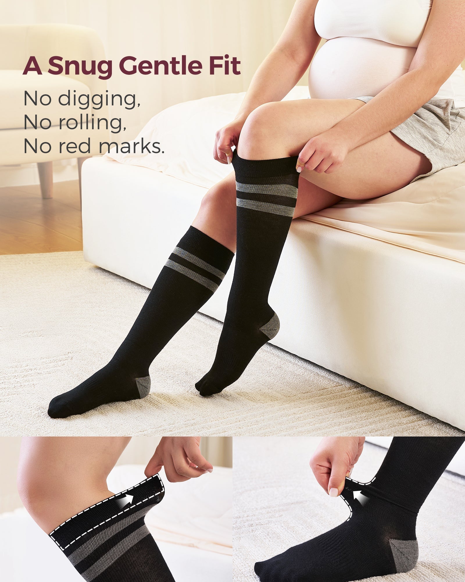 Momcozy Compression Socks for Women Wide Calf