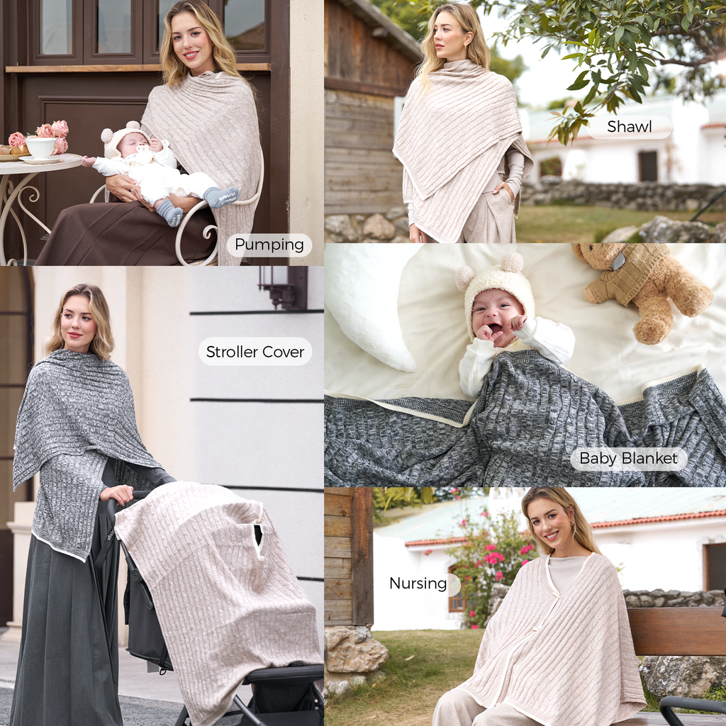 Momcozy Soft Knitted Blend Nursing Cover