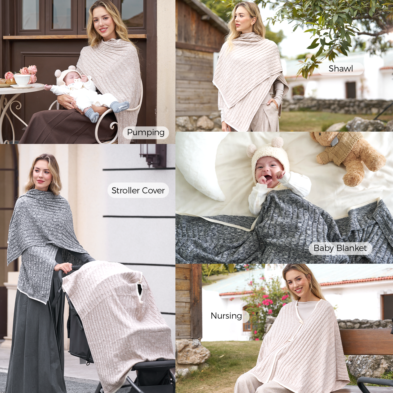 Momcozy Soft Knitted Blend Nursing Cover
