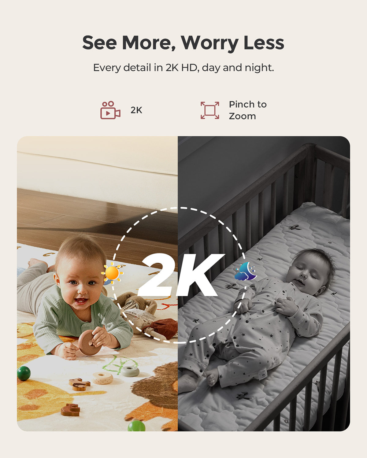Momcozy Contact-Free Smart Baby Monitor (BM08)